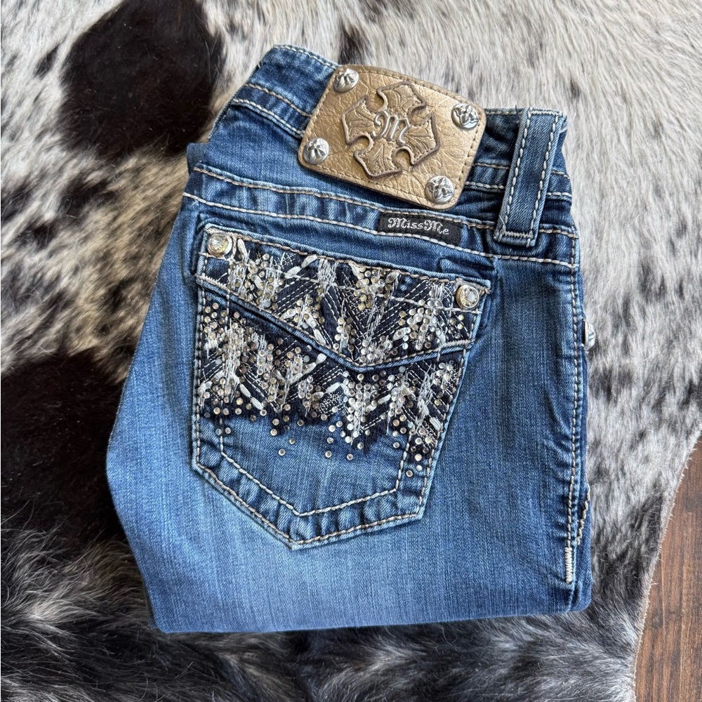 Miss Me Blue Embellished Women's Jeans